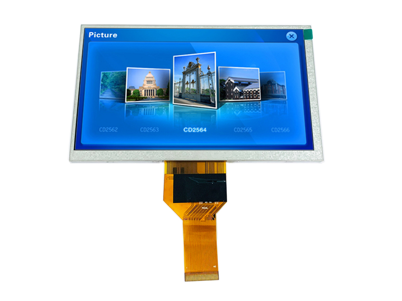 7.0inch 800x480 TFT LCD display with extended temperature
