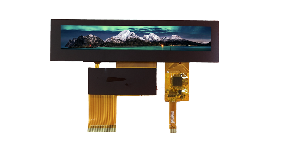 4.3inch 800x130 bar type LCD with CTP and OCA bonding