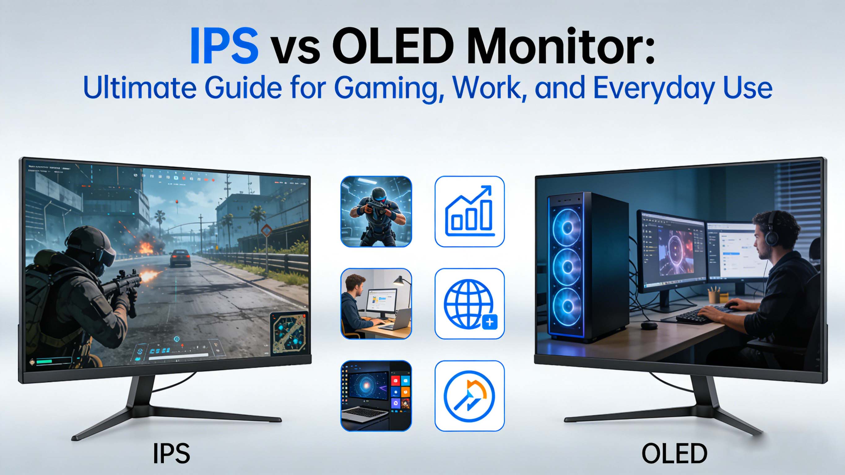 IPS vs OLED Monitor: Ultimate Guide for Gaming, Work, and Everyday Use